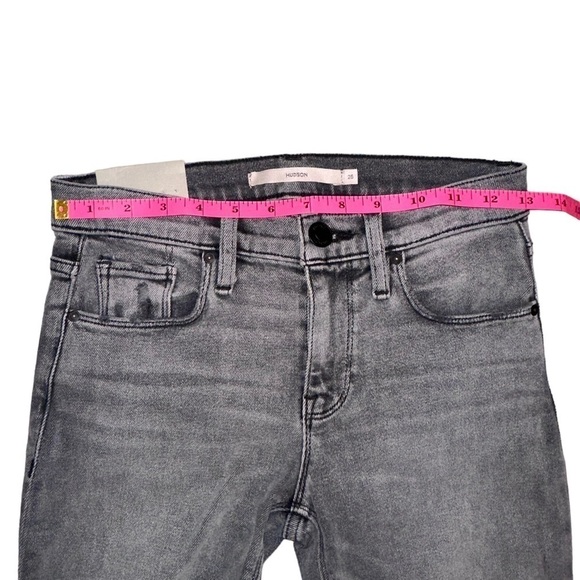 HUDSON Nico Mid-Rise Super Skinny Ankle Deconstructed Jean Size 25 - Picture 14 of 16